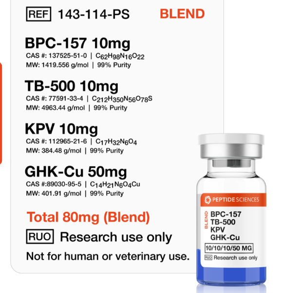 Screenshot-2026-03-06-124437.png BPC-157, TB-500, KPV, GHK-Cu 80mg (Klow Blend)